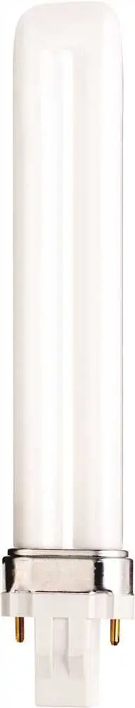Satco&Reg; Pl Type Compact Fluorescent Lamp, T4, Dual Tube, 13 Watts, 4100K, 82 Cri, Gx23 Base 1