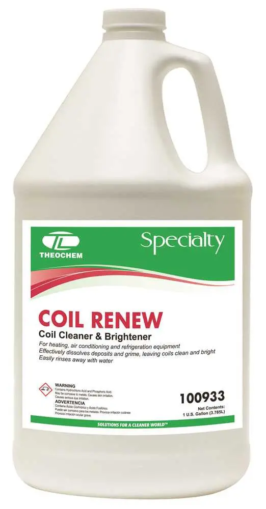 Hvac Coil Cleaner, Acid-Based, Gallon, 4 Per Case 1