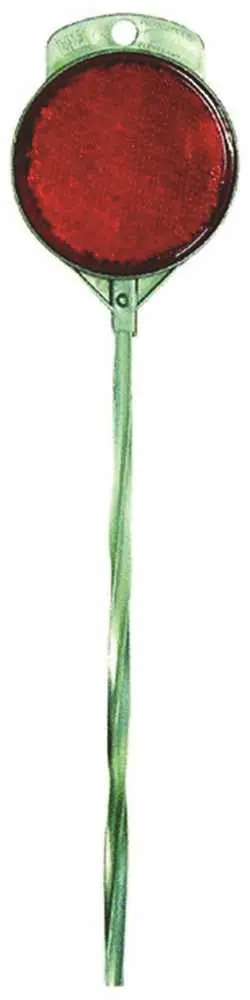 Aluminum Red Driveway Marker 36 In. 1