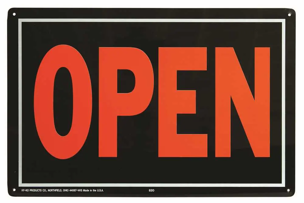 Open-Closed Reversible Sign, 12 Per Pack 1