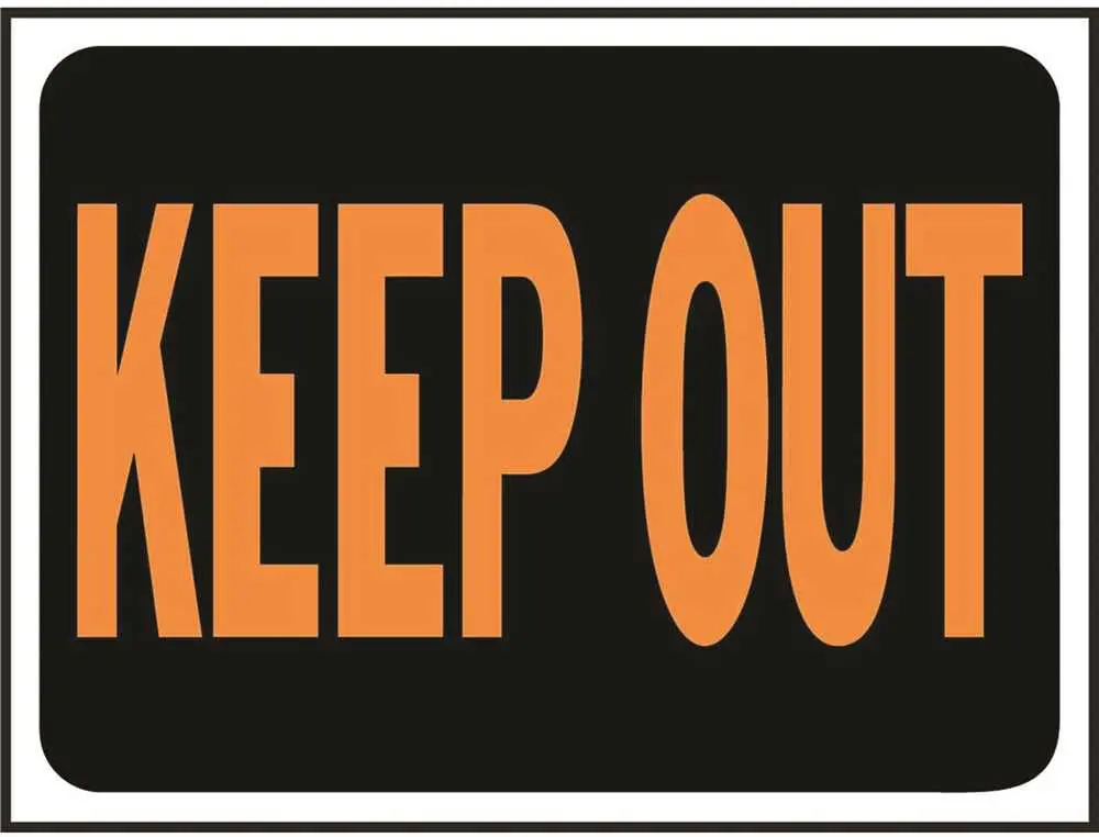 Keep Out Sign, 10 Per Pack 1