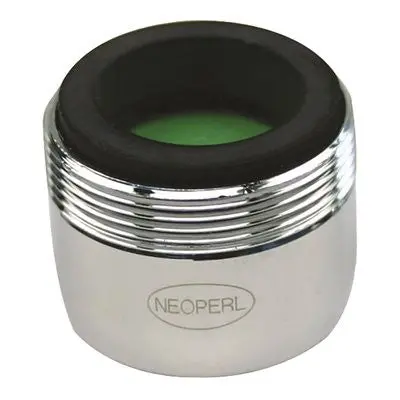 Neoperl Perlator&Reg; Regular Dual Thread Aerator, 1.5 Gpm, 15-16 In.-27 X 55-64 In.-27, Chrome, Pack Of 6 1