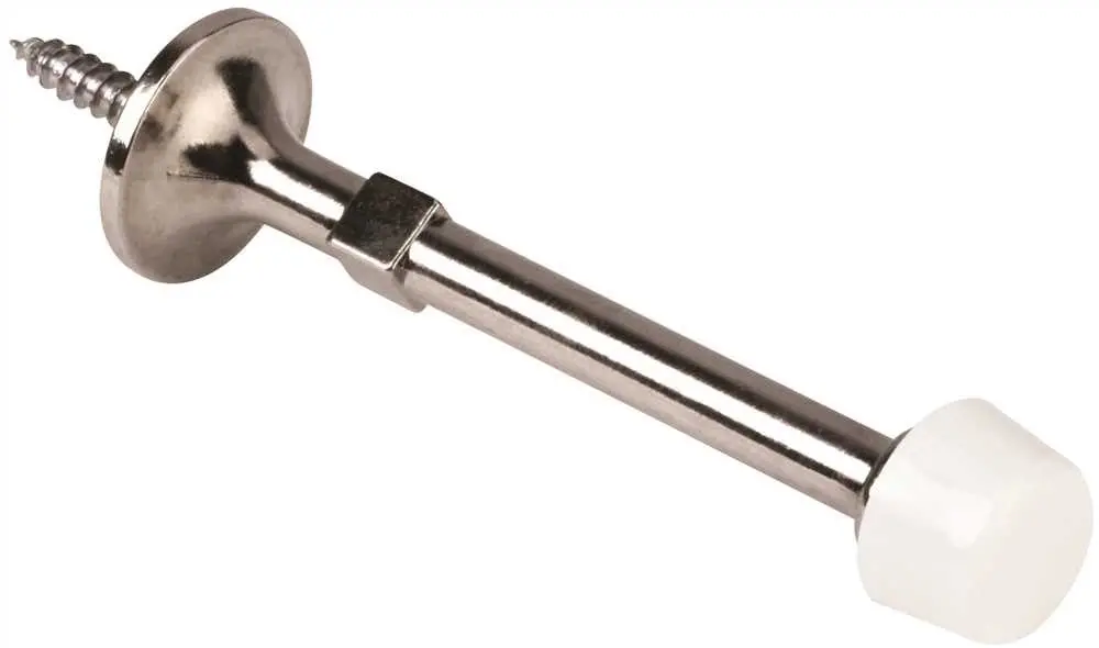 Anvil Mark&Reg; Rigid Door Stop, 3 In., Chrome, 10 Per Pack 1