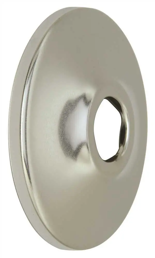 Shallow Escutcheon, 1-2 In. Chrome Copper Tube, Pack Of 15 1