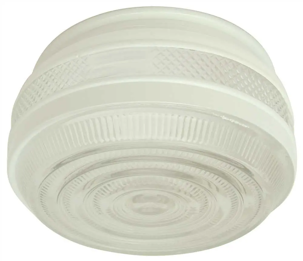 Royal Cove Drum Replacement Glass, 5-3-4 In. Fitter, White 1