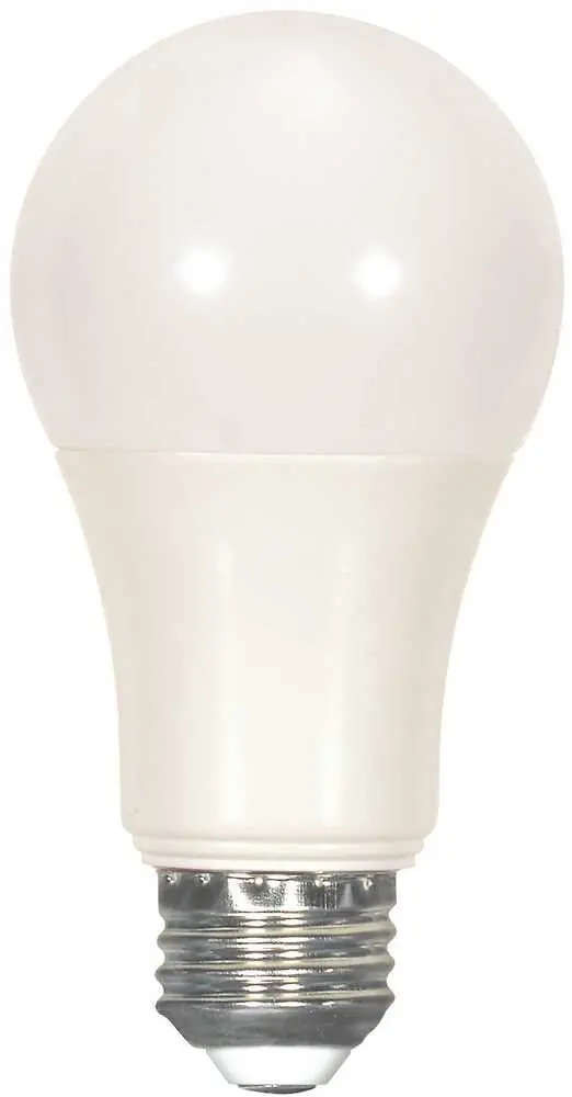 Satco Led Lamp A19, 9.6 Watts, 2700K, 80 Cri, E26 Base, 120 Volts, Non-Dimmable, 6 Per Box 1