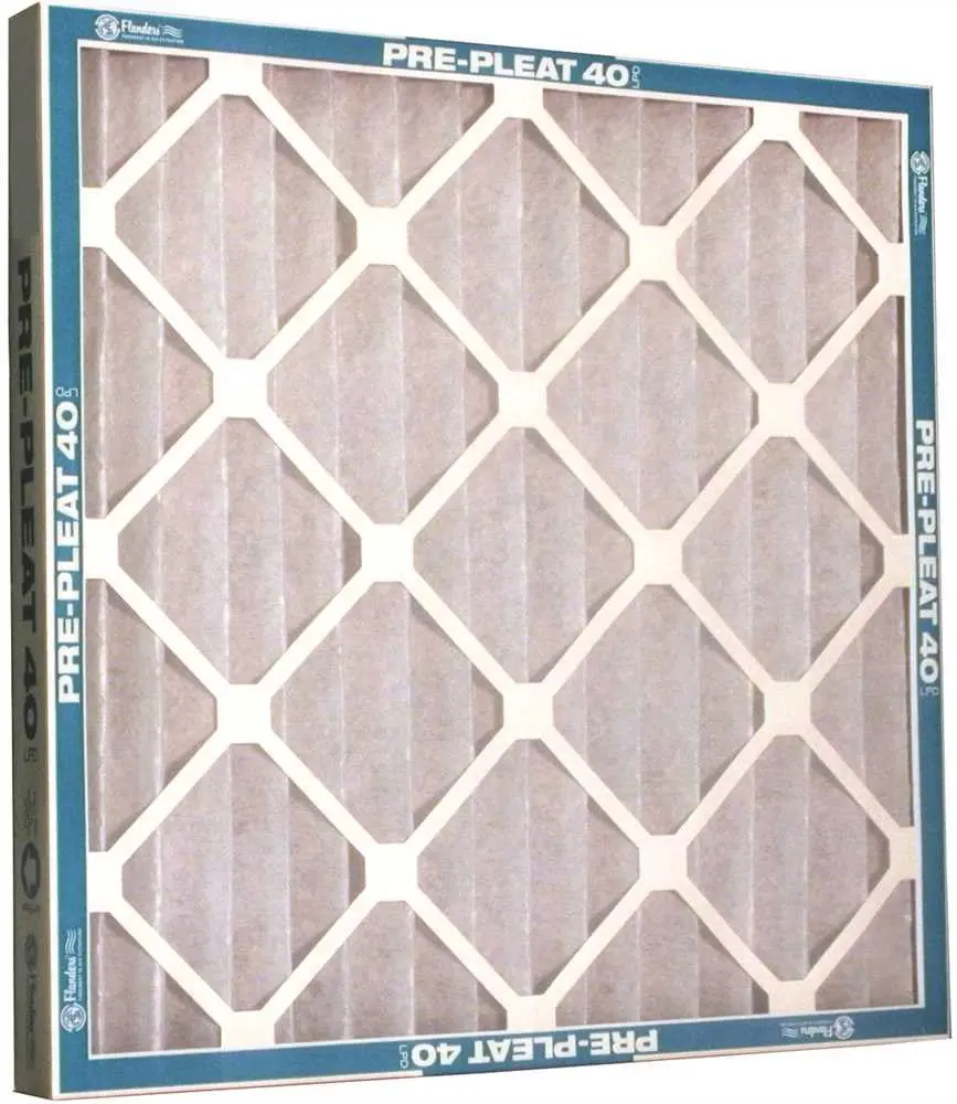 Flanders&Reg; Merv 7 Pre-Pleat 40 Lpd Economy Air Filter, 16X25x4 In., 6 Per Case 1