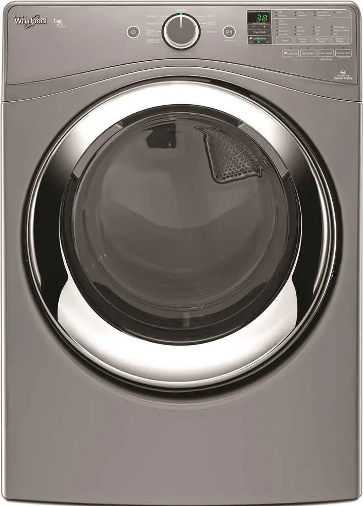 Whirlpool&Reg; Duet&Reg; 7.3 Cu. Ft. Front Load Gas Steam Dryer, Chrome Shadow, 9 Cycles 1