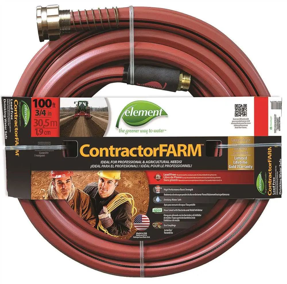 Swan&Reg; Element&Trade; Contractor Farm Hose, 3-4 In. X 100 Ft. Brick 1