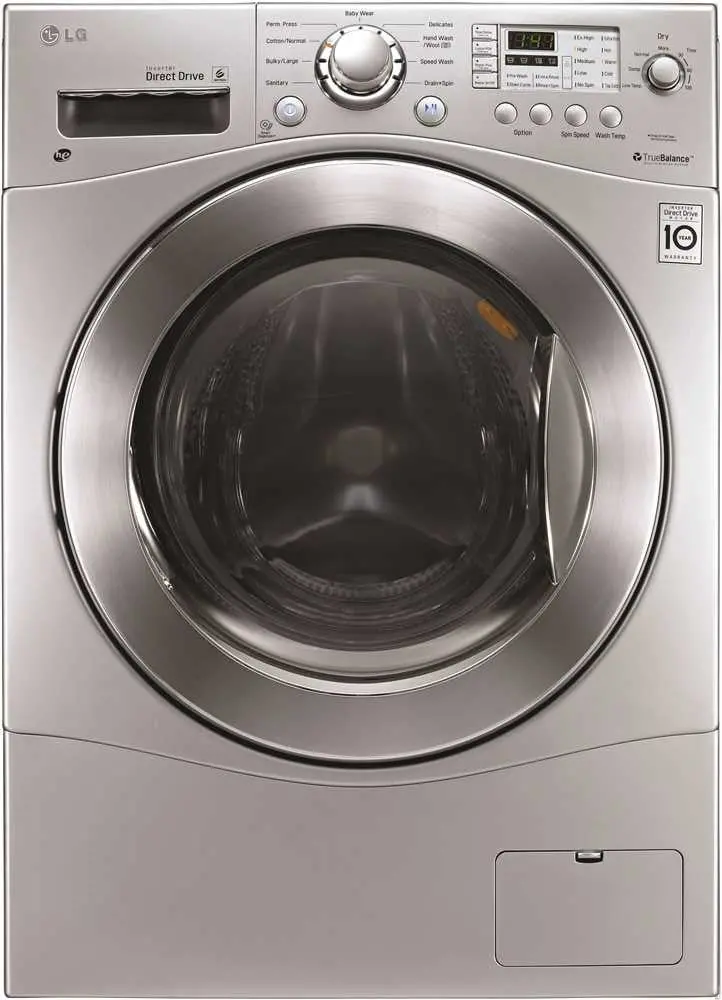 Lg Electronics 2.3 Cu. Ft. Large Capacity Front Load Electric Washer-Dryer Combination, Silver 1