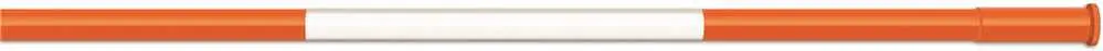 Orange Safety Driveway Marker, Fiberglass, 96 In. 1