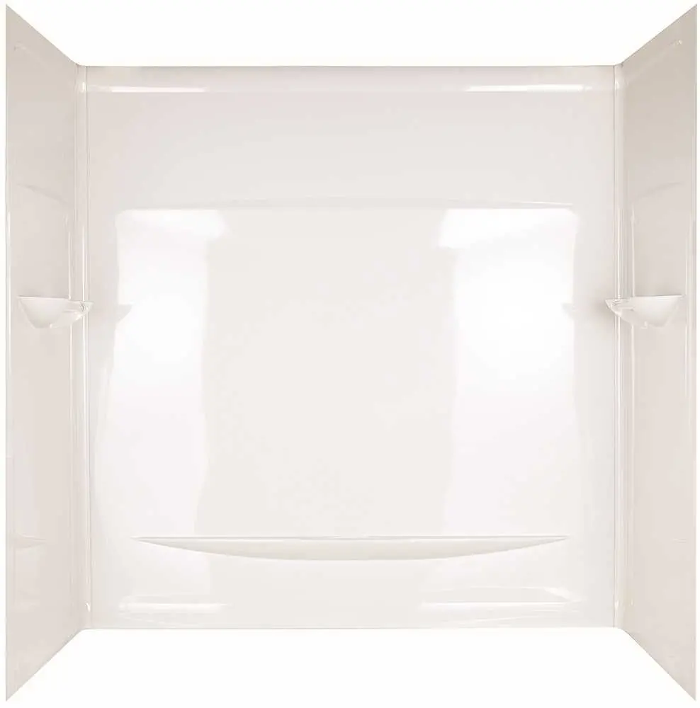 Delta Faucet Interlocking Seam Bathtub Wall, 29 In. X 29.5 In., White 1