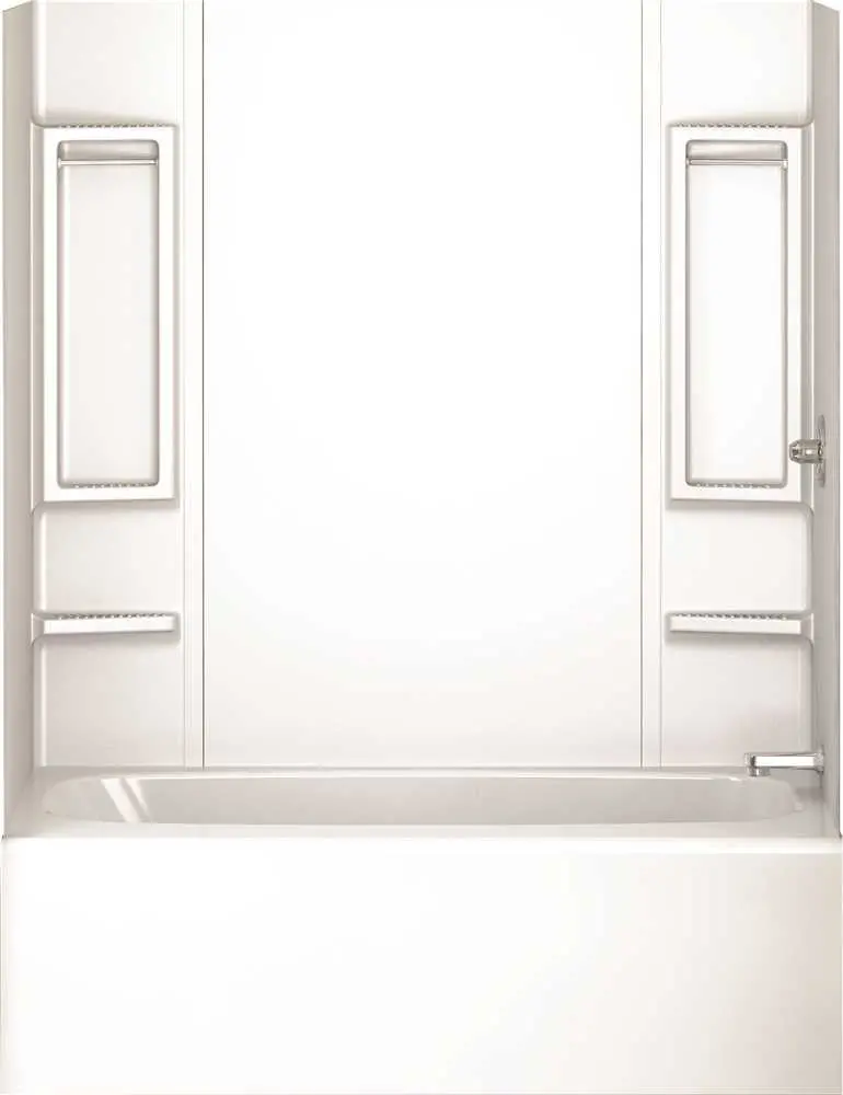 Delta Faucet Galiant Bathtub Wall, 80 In. X 60 In., White 1