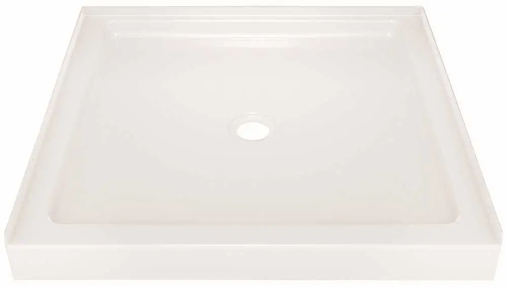 Delta Faucet Classic 400 Shower Base With Center Drain, 36 In. X 36 In, White 1