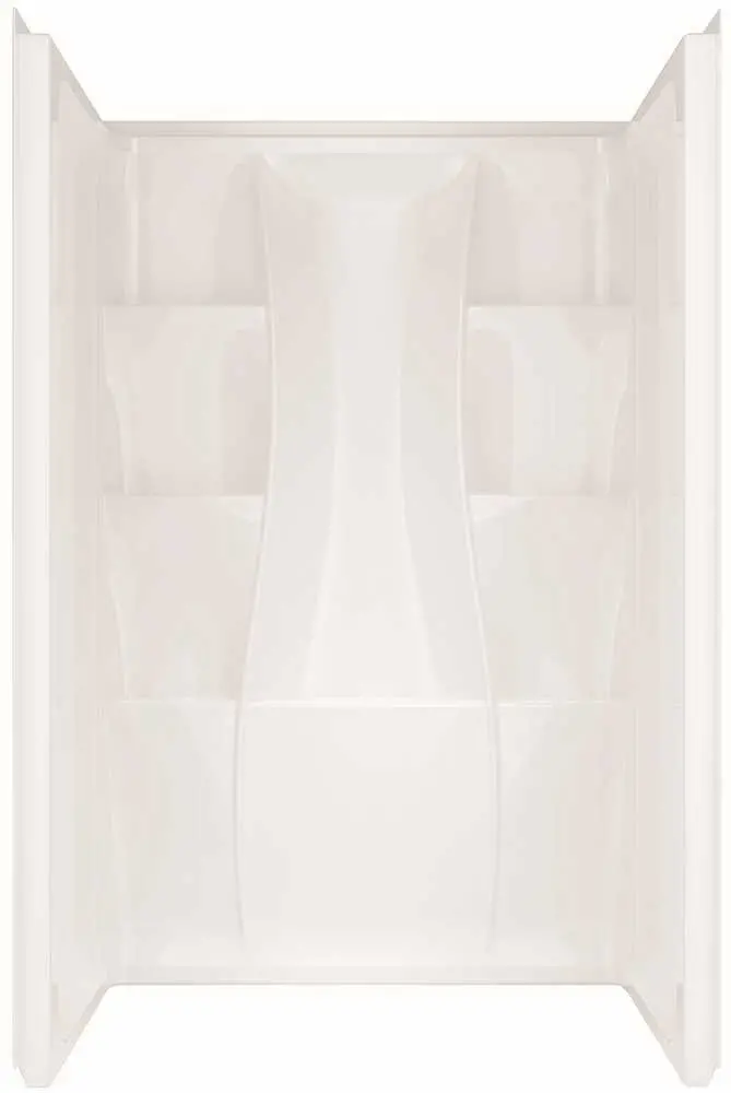 Delta Faucet Classic 400 3-Piece Shower Wall Set, 48 In. X 34 In., White 1