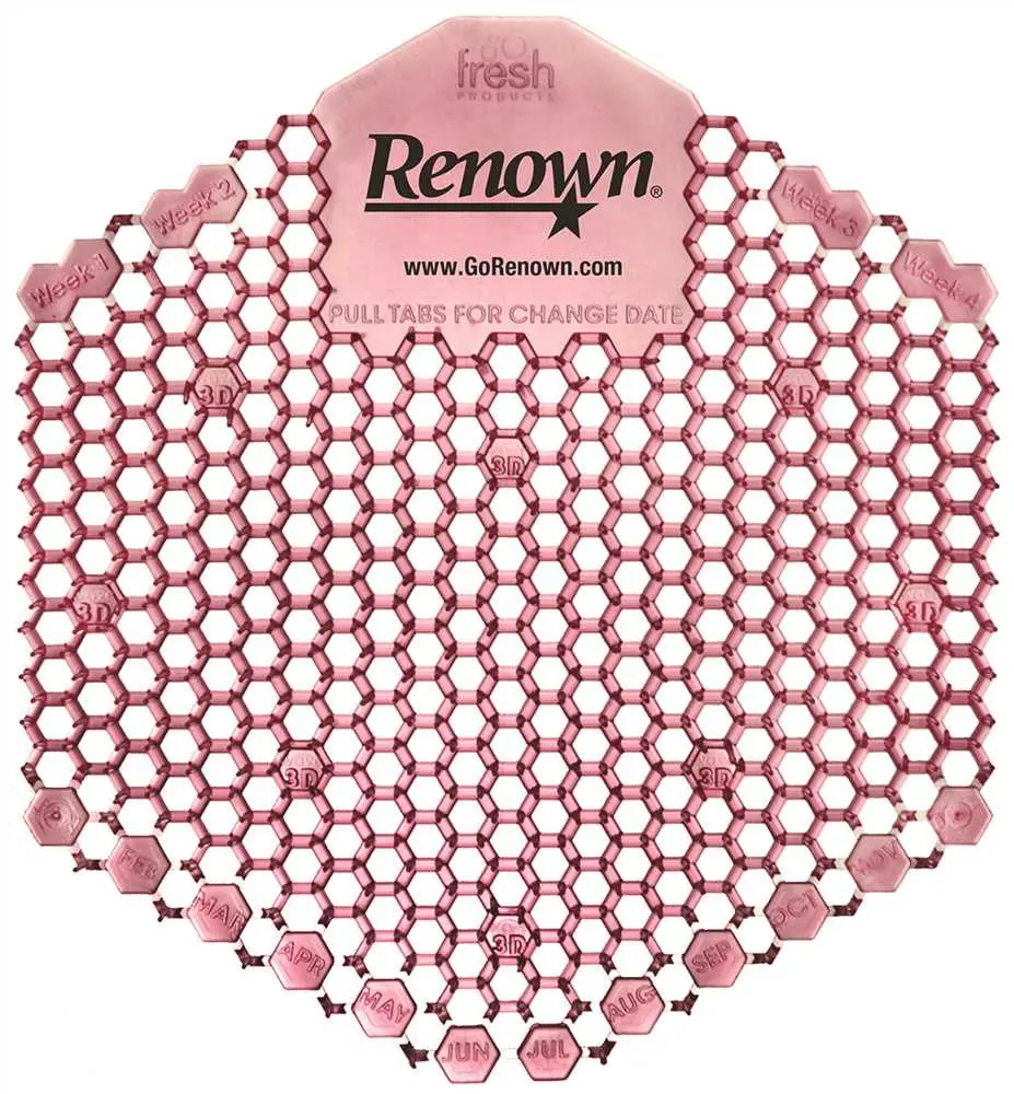Renown&Reg; Wave 3D Urinal Screen, Spiced Apple, 10 Per Pack 1