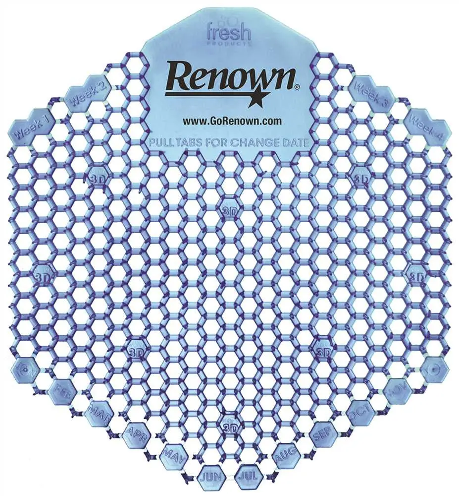Renown&Reg; Wave 3D Urinal Screen, Cotton Blossom, 10 Per Pack 1