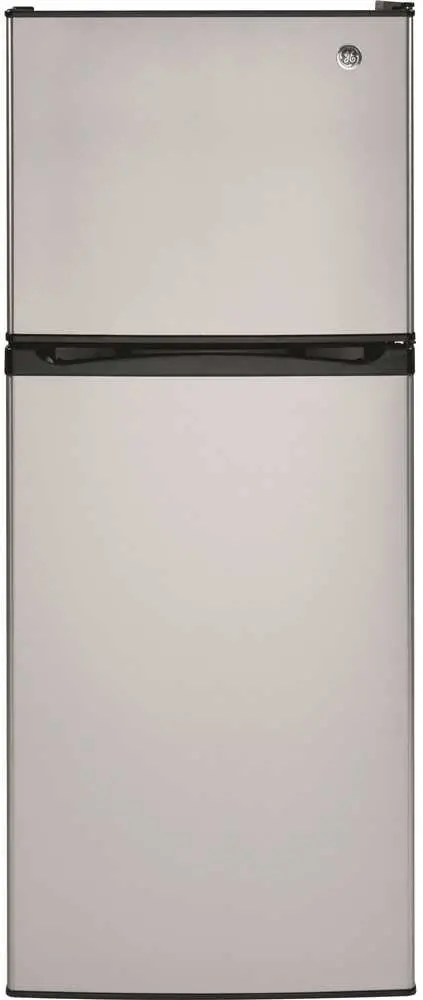 Ge&Reg; 11.6 Cu. Ft. Top-Freezer Refrigerator, Reversible Door Swing, Stainless Steel 1
