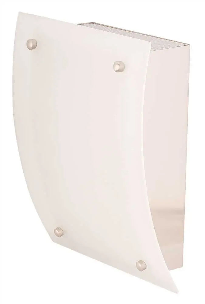 Monument&Reg; Bathroom Wall Light Fixture, Frosted Matte White Glass, 5-8X9x4 In., 1 18-Watt Gu24 Base Bulb Included 1