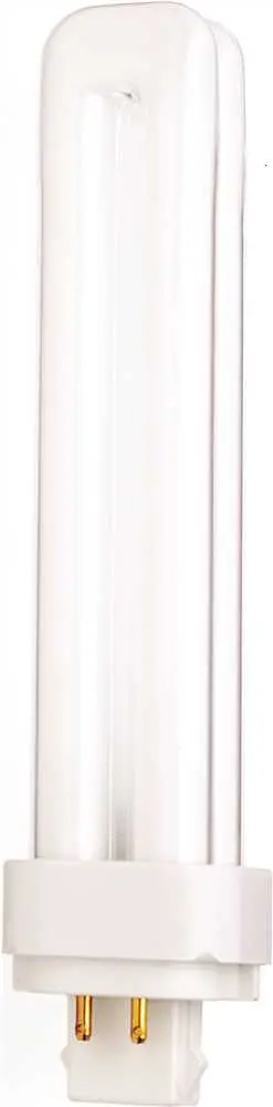 Satco&Reg; Hygrade Dual Tube Compact Fluorescent Lamp, T4, 26 Watts, 2700K, 82 Cri, G24q-3 Base 1