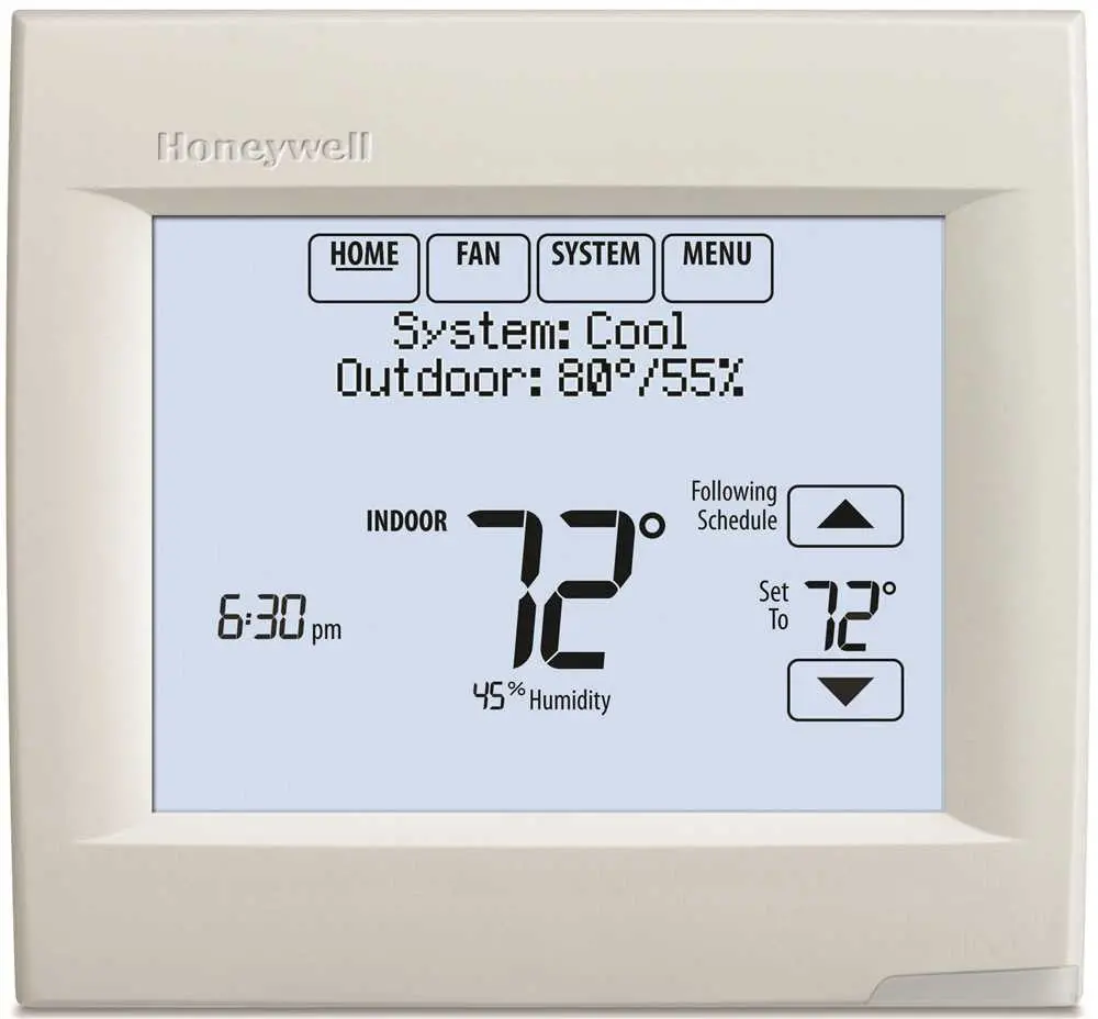 Honeywell&Reg; Wi-Fi Visionpro&Reg; 8000 Thermostat, White 1