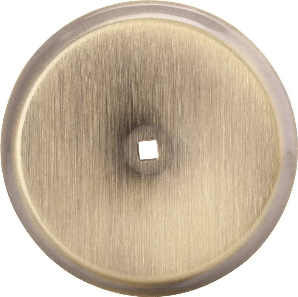 Anvil Mark&Reg; Backplate, 2-3-4 In. Diameter, Antique Brass, 5 Per Pack 1