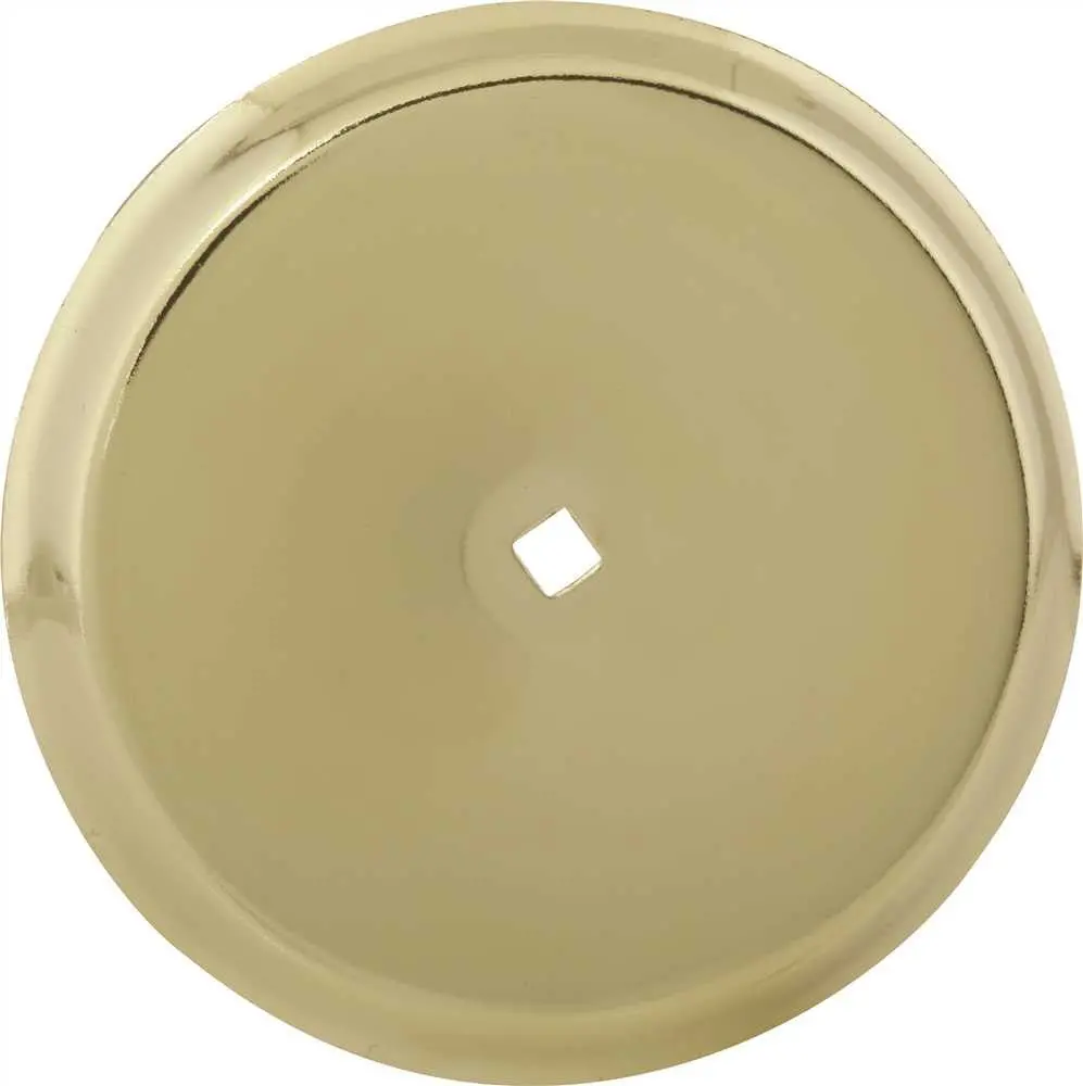 Anvil Mark&Reg; Backplate, 2-3-4 In. Diameter, Polished Brass, 5 Per Pack 1