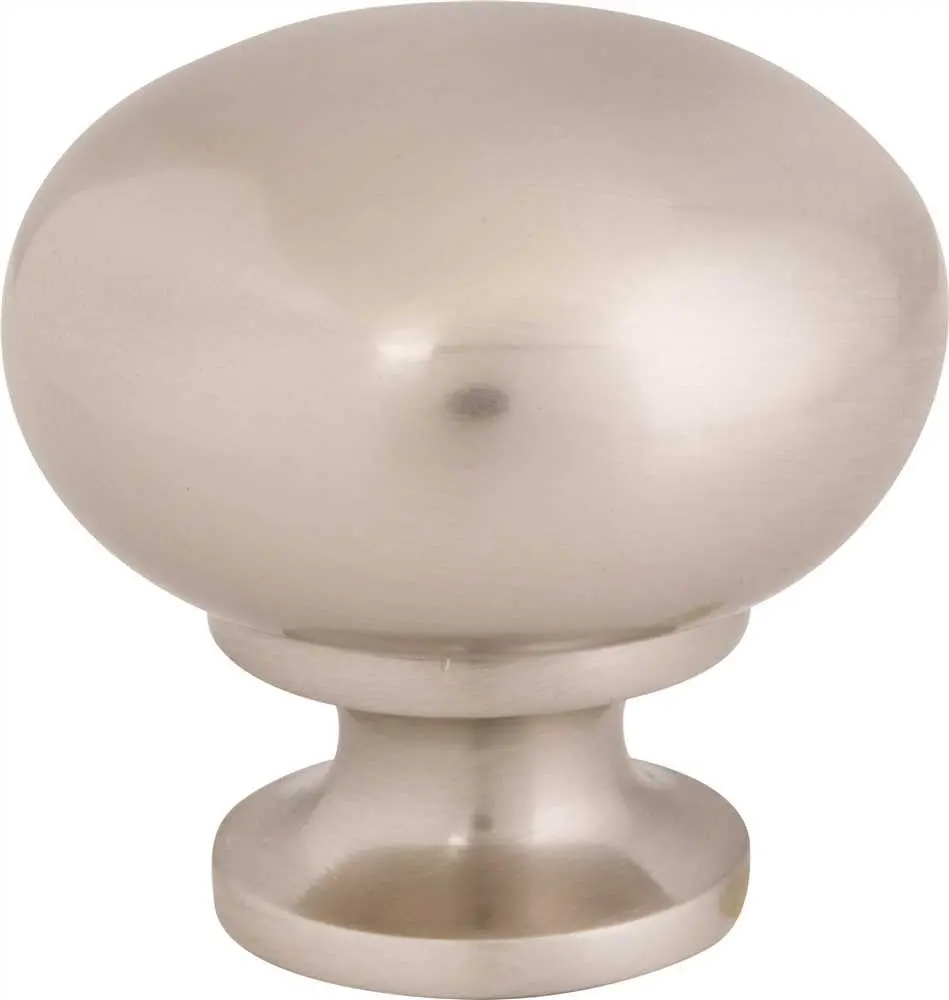 Anvil Mark&Reg; Cabinet Knob, 1-1-4 In., Brushed Nickel, 25 Per Pack 1