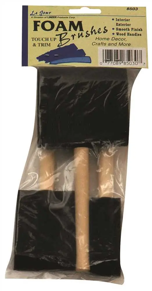 Foam Brush Set, 3 Piece Set 1