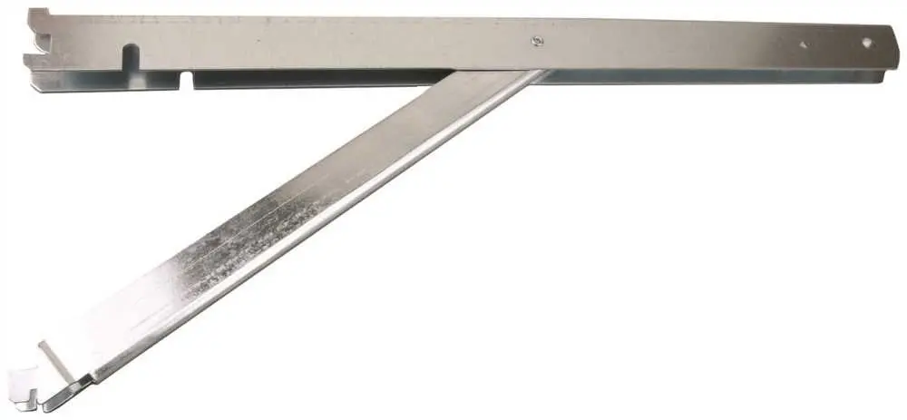 Fast Mount&Reg; Double Shelf Bracket, Galvanized Steel, With Support, 20 In. 1