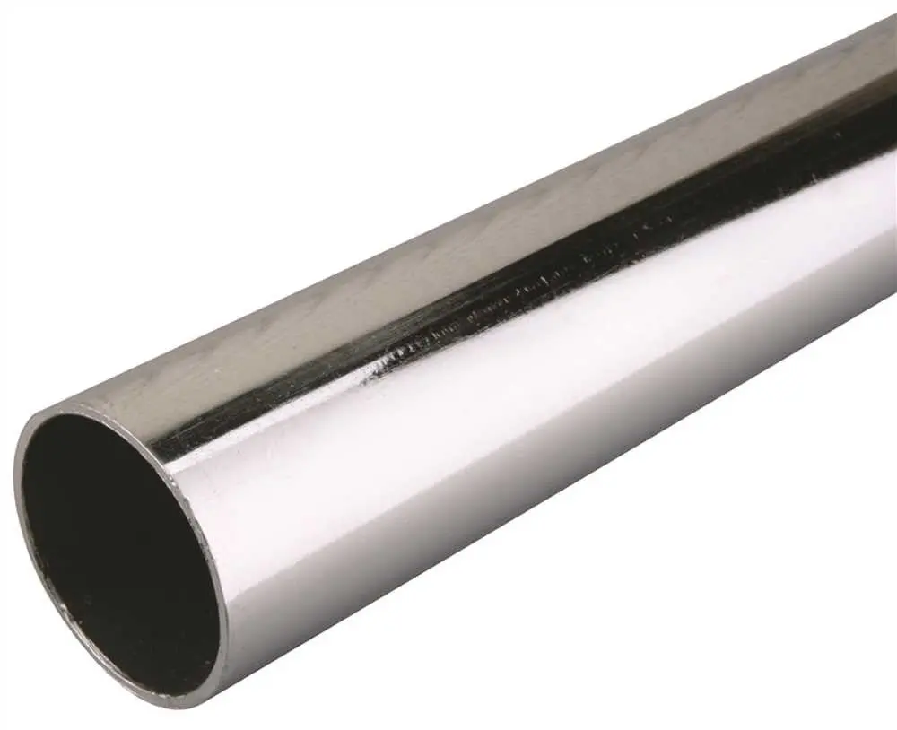 Fast Mount&Reg; Closet Max Cut To Fit Closet Pole, Heavy-Duty-Chrome, 1-5-16 In. Dia., 6 Ft. 1