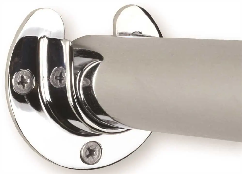 Fast Mount&Reg; Closet-Max Closet Pole Sockets, Heavy-Duty, Chrome, 1-5-16 In., 2 Per Pack 1