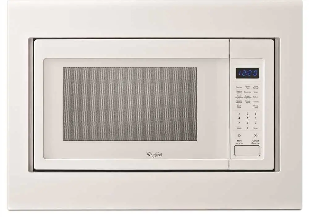 Whirlpool&Reg; 1.6 Cu. Ft. Countertop Microwave Trim Kit, White, 30 In 1