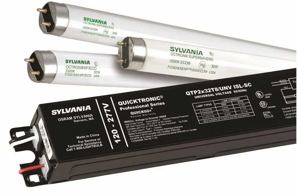 Sylvania Quicktronic Professional Electronic Ballast, T8, Instant Start, 2 X 32 Watts, 120 Volts 1
