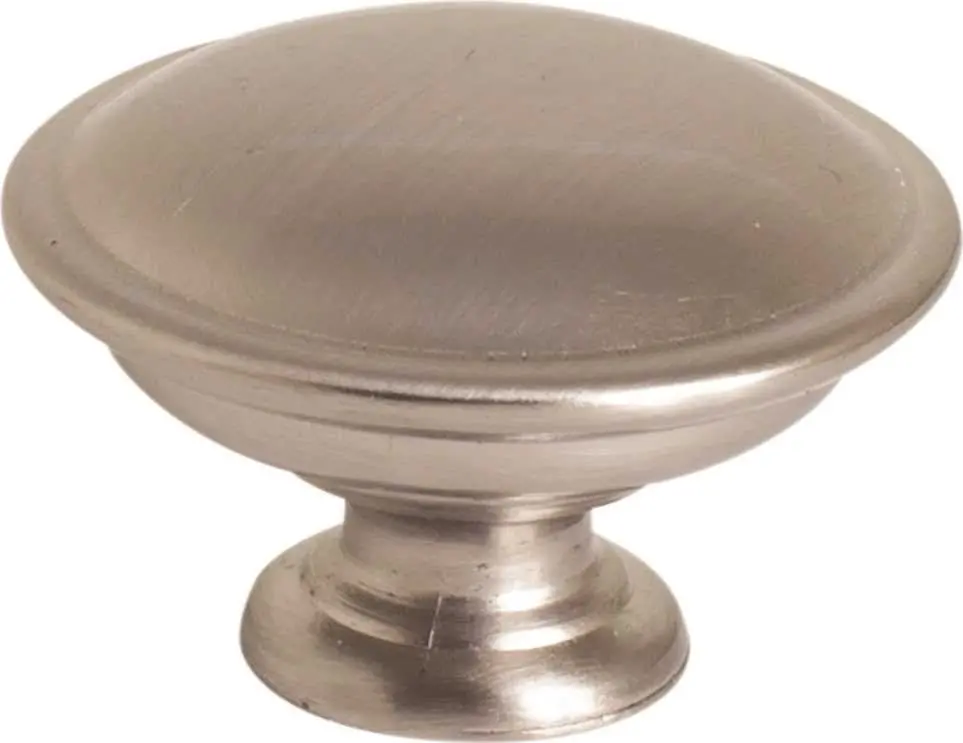 Anvil Mark&Reg; Cabinet Knob, 1-1-4 In., Satin Nickel, 5 Per Pack 1