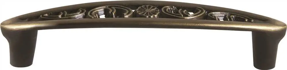 Anvil Mark&Reg; Decorative Drawer Pull, 3 In., Antique Brass, 5 Per Pack 1