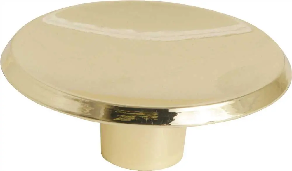 Anvil Mark&Reg; Bi-Fold Door Knob, 1-7-8 In., Polished Brass, 5 Per Pack 1