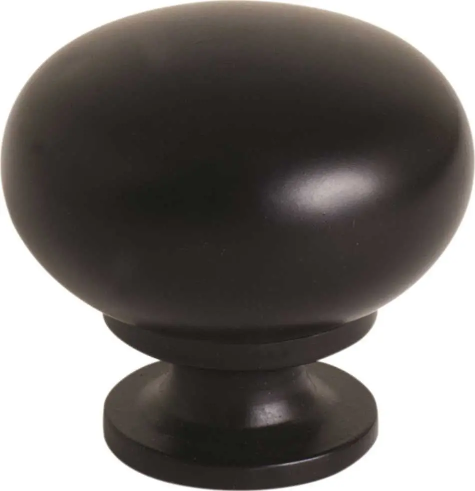 Anvil Mark&Reg; Cabinet Knob, 1-1-4 In., Oil Rubbed, 5 Per Pack 1