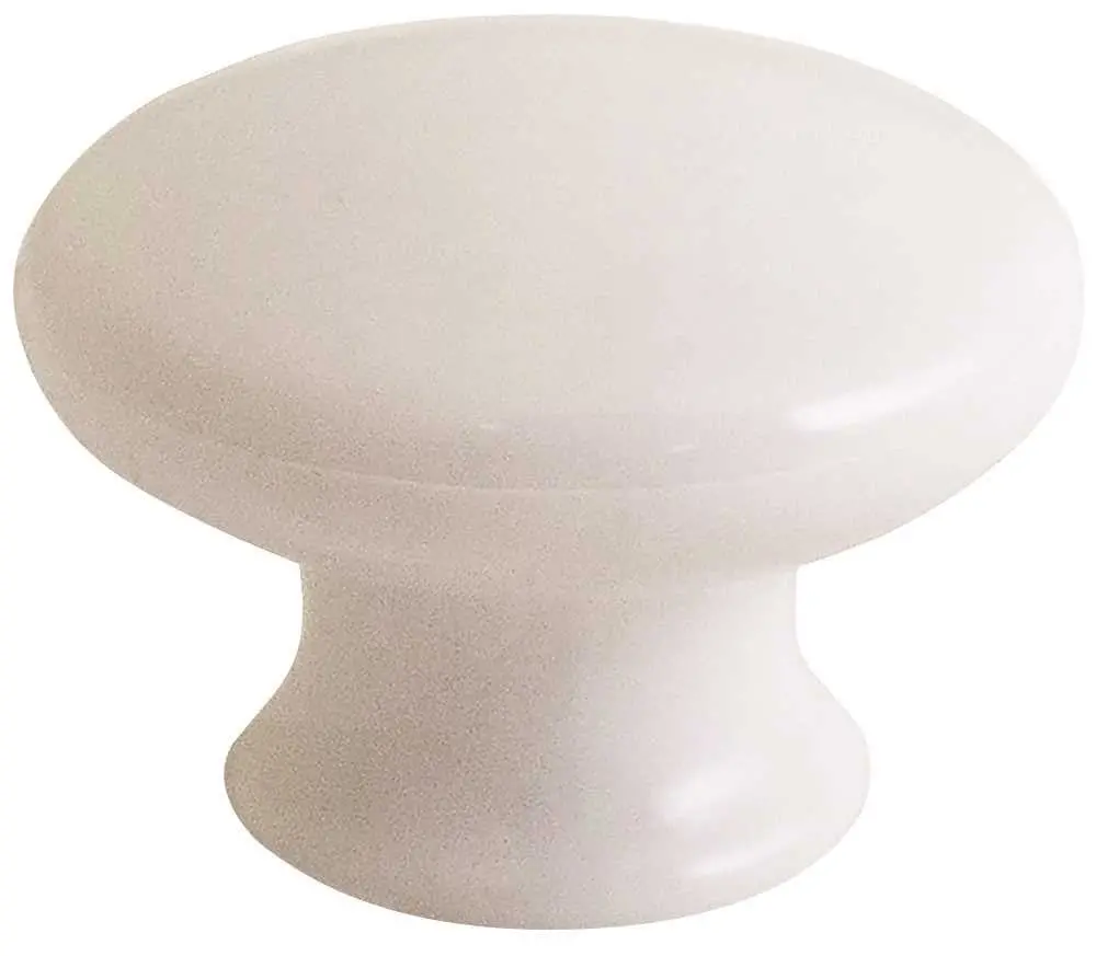 Anvil Mark&Reg; Cabinet Knob, 1-3-4 In., Ivory, 5 Per Pack 1