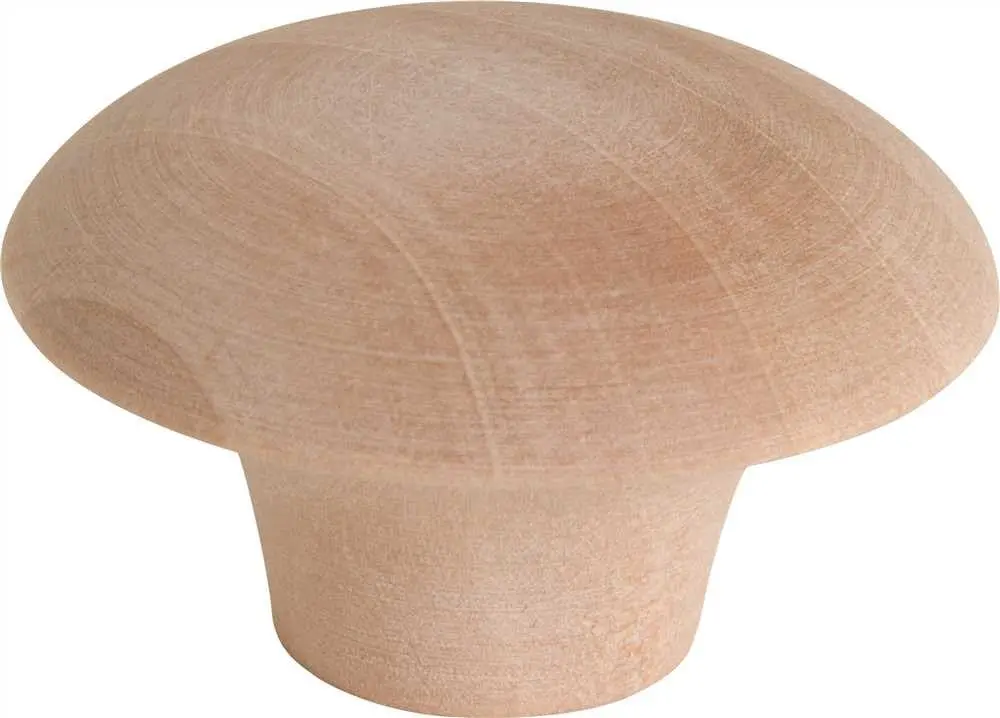 Anvil Mark&Reg; Bi-Fold Door Knob, 1-3-4 In., Wood, 5 Per Pack 1
