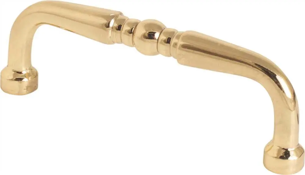 Anvil Mark&Reg; Decorative Drawer Pull, 3 In., Polished Brass, 5 Per Pack 1