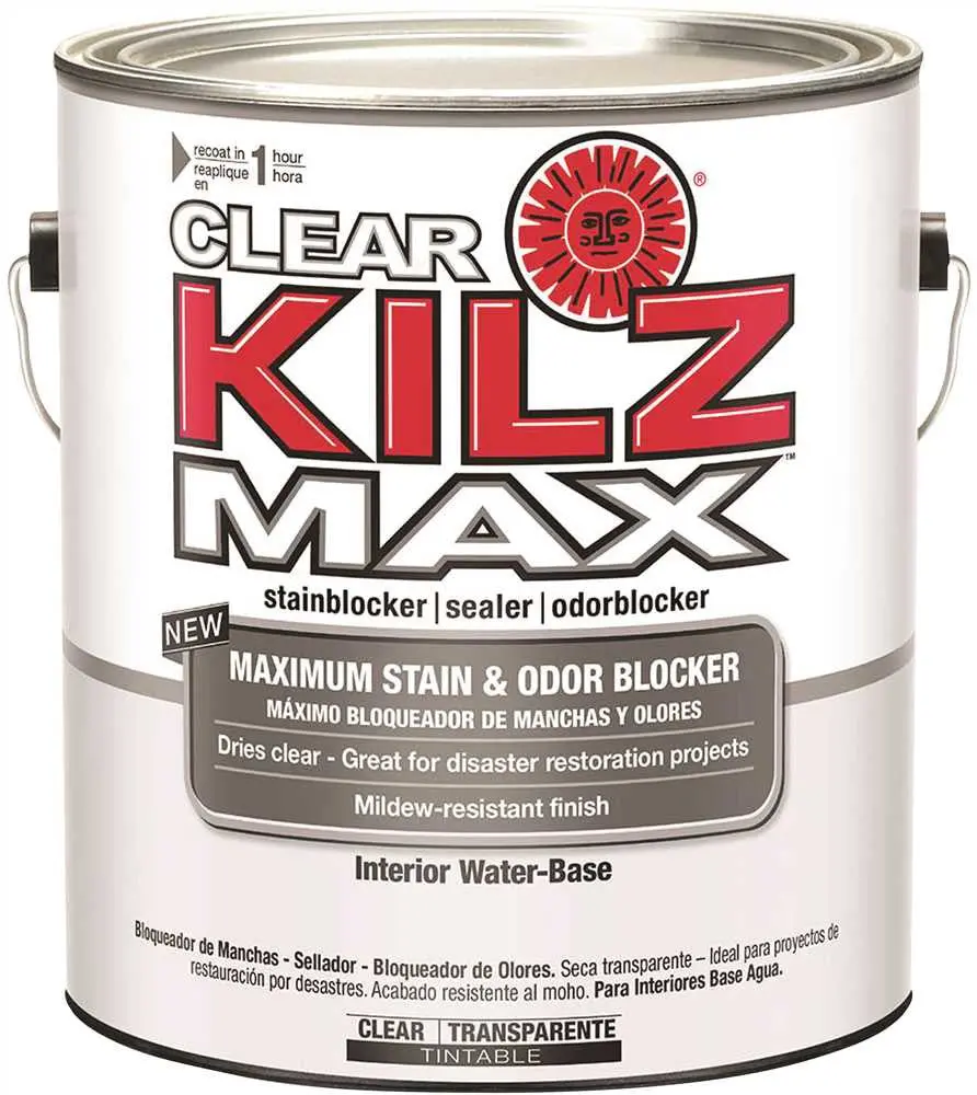Kilz&Reg; Max Clear Water-Based Primer, Interior-Exterior, 1 Gallon 1