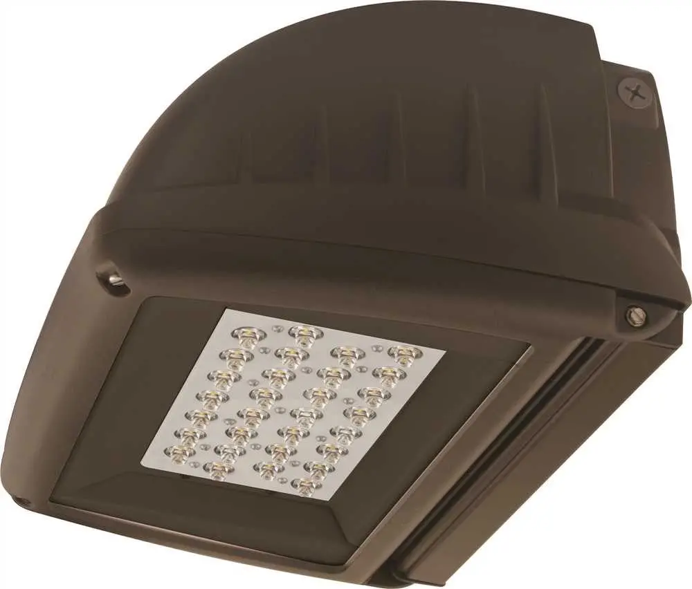 Spaulding Lighting&Reg; Led Laredo Compact Wall Pack, 30 Leds, Universal Voltage, 5000K, Type Iii Ies Distribution, Bronze 1