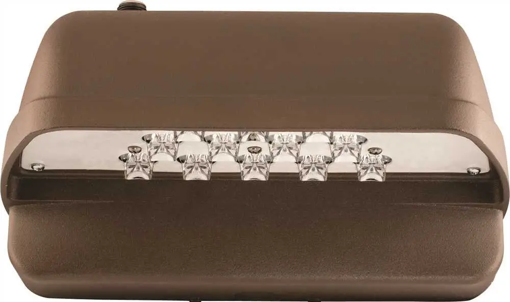 Hubbell Lighting&Reg; Led Laredo Compact Wall Pack, 12 Leds, 120-277 Volts, 5000K, Type Iii Ies Distribution, Bronze 1