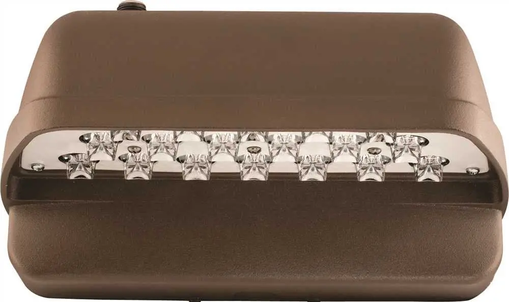 Hubbell Lighting&Reg; Led Laredo Compact Wall Pack, 18 Leds, 120-277 Volts, 5000K, Type Iii Ies Distribution, Bronze 1