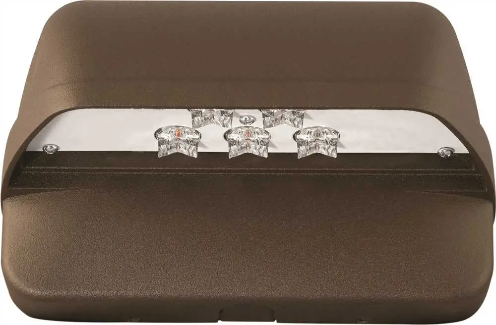 Hubbell Lighting&Reg; Led Laredo Compact Wall Pack, 5 Leds, 120-277 Volts, 5000K, Photocontrol 1