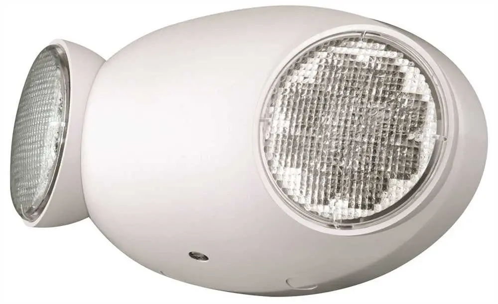 Compass&Reg; Led Emergency Light, Remote Capacity, Thermoplastic, Dual-Head, 1 Watt, 3 Volt Dc, White 1