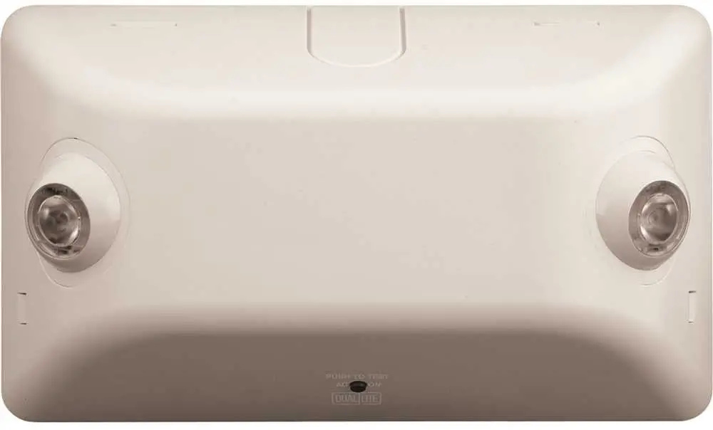 Dual-Lite&Reg; Led Architectural Emergency Light, Damp Location Listed, No Self-Diagnostics, 2 Watts, White 1