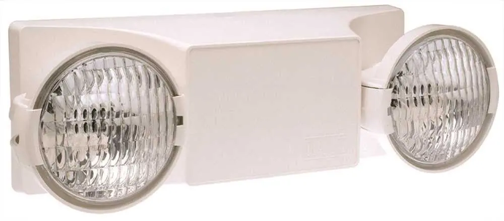 Dual-Lite&Reg; Ez-2&Trade; Emergency Lighting, Damp Location Listed, 2 Fully Adjustable Lamps 1