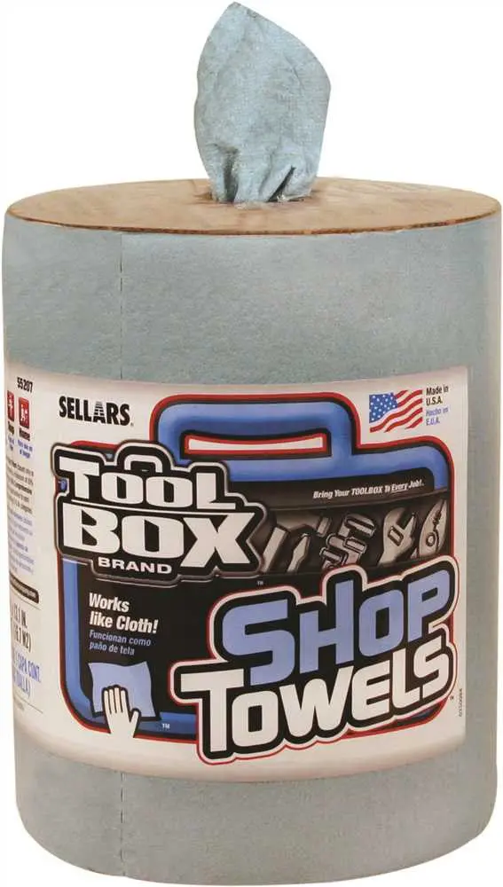 Toolbox Z400 Big Grip Refill Blue Shop Towels, 10 In. X 12 In., Blue, 200 Sheets Per Roll, 6 Rolls Per Case 1